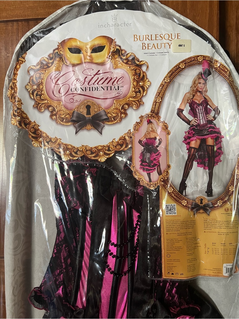 Burlesque Beauty Women's Pink and Black Corset Dress